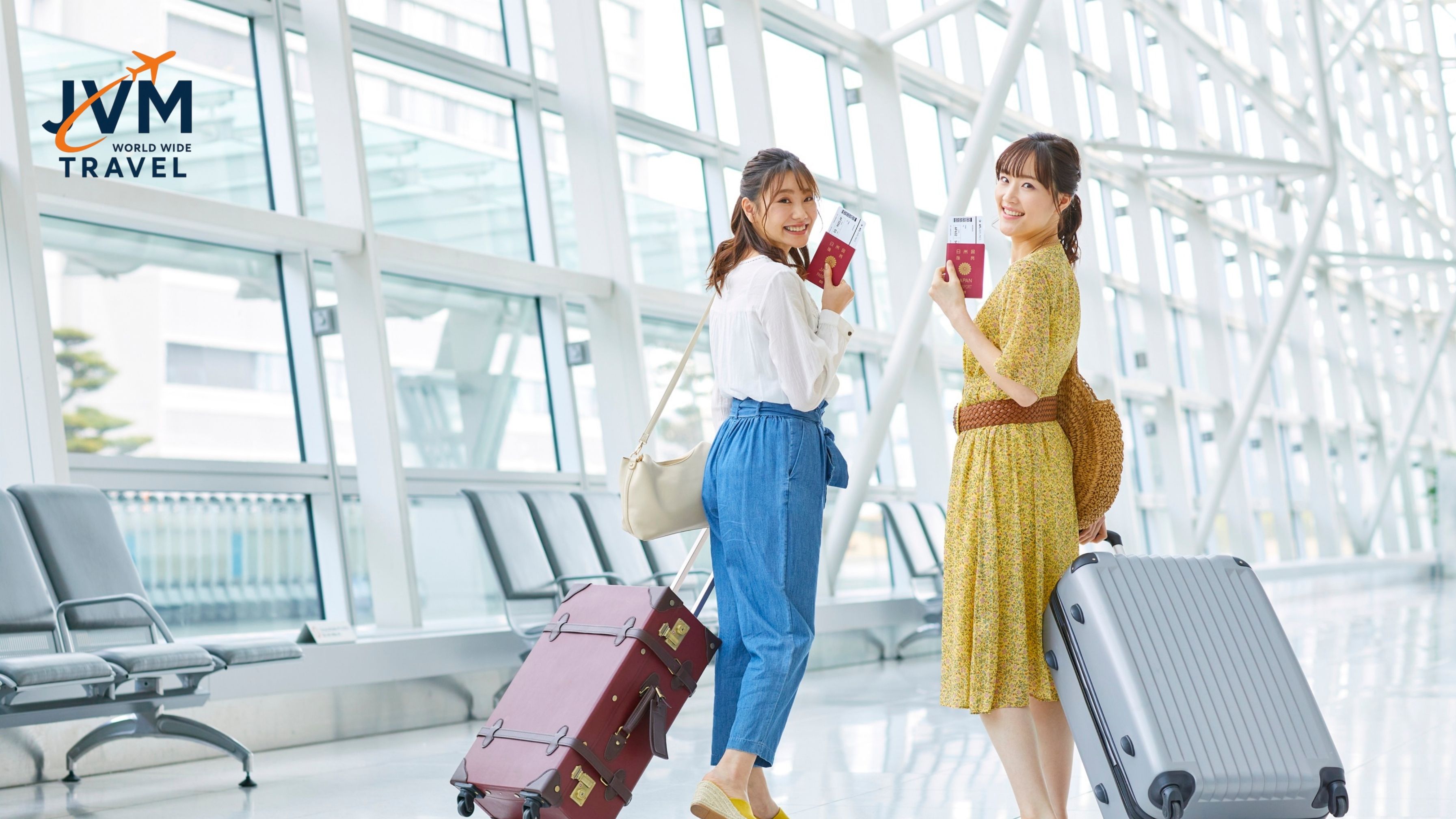 Traveler getting visa