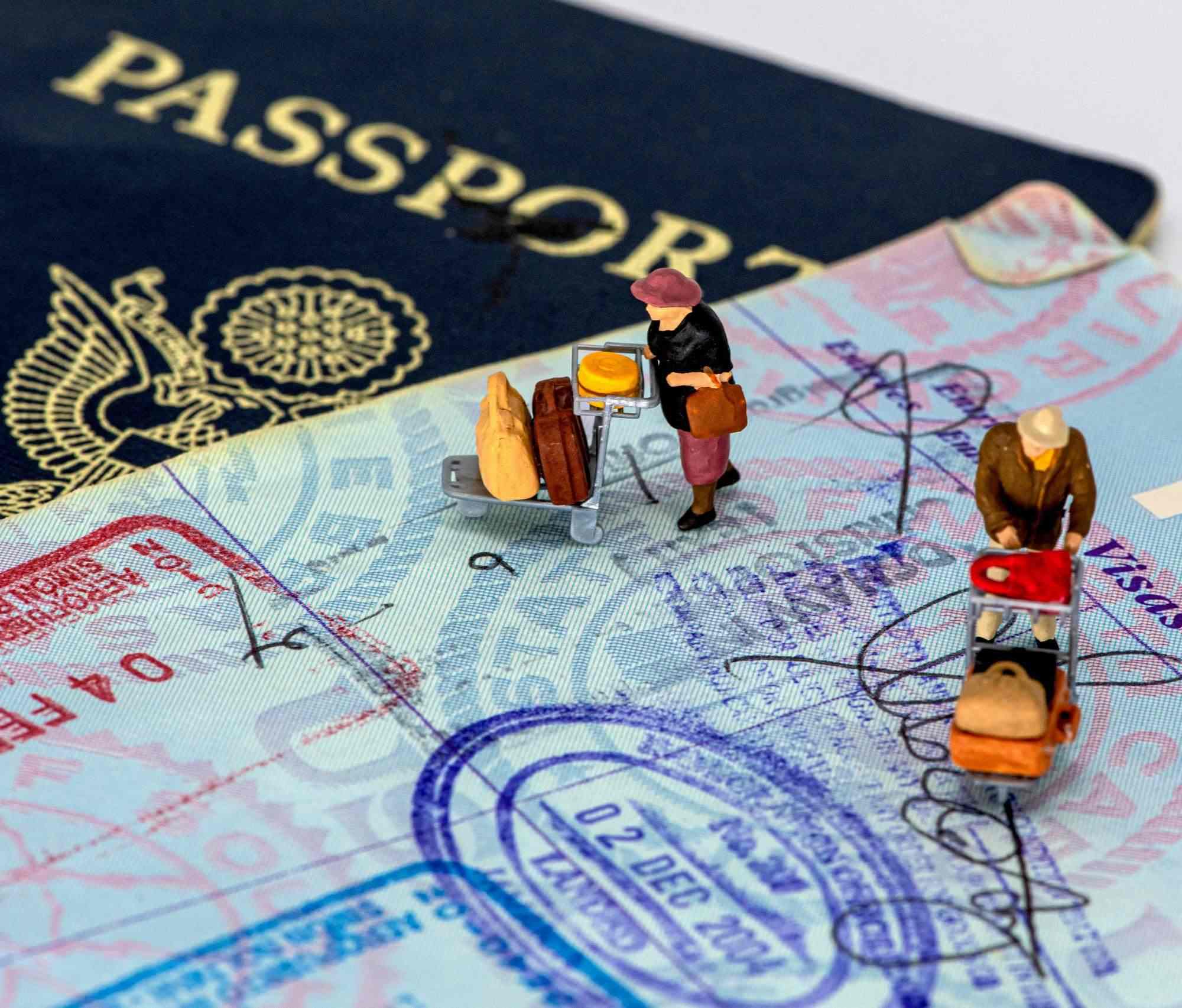 Passport and Visa Illustration