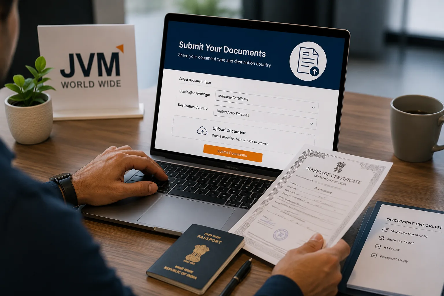 Submit your documents — JVM World Wide