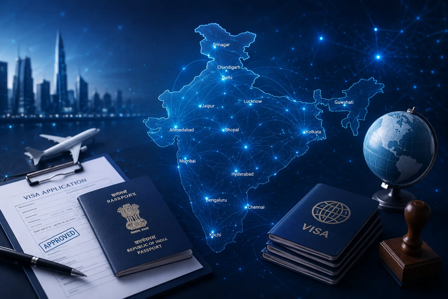 Visas Services Across India — JVM World Wide